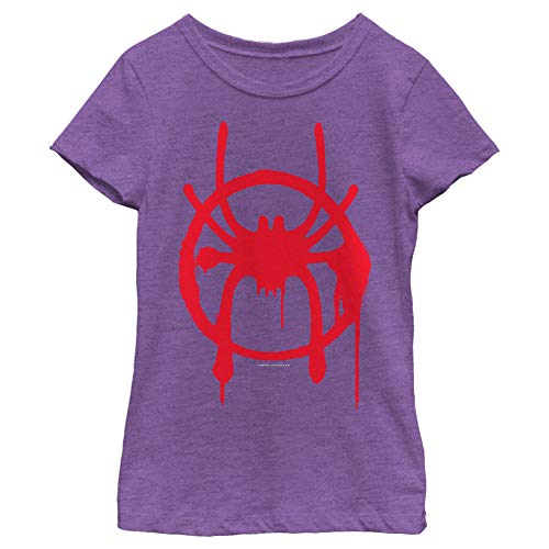 Marvel Girls' T-Shirt, PUR Berry, Large