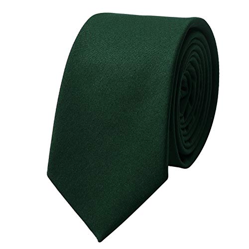 MASADA Corbata para Hombre elaborada a mano y con gran esmero 6 cm de ancho - Verde oscuro