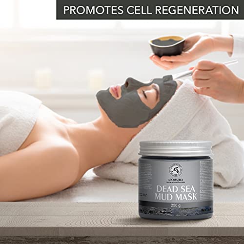 Máscara de Barro del Mar Muerto 250g - Barro del Mar Muerto & Aloe Vera - Mascarilla Purificante e Exfoliante - Ricos Minerales del Mar - Reduce Poros & Piel Muerta - Dead Sea Mud Mask