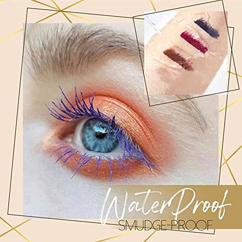 Máscara de pestañas colorida de doble extremo 4D, rímel de fibra de seda, extensión de pestañas, rímel impermeable grueso Natural para maquillaje de ojos