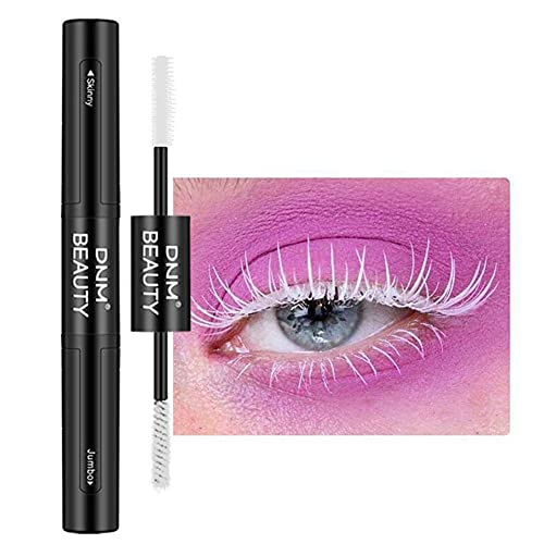 Máscara de pestañas colorida de doble extremo 4D, rímel de fibra de seda, extensión de pestañas, rímel impermeable grueso Natural para maquillaje de ojos
