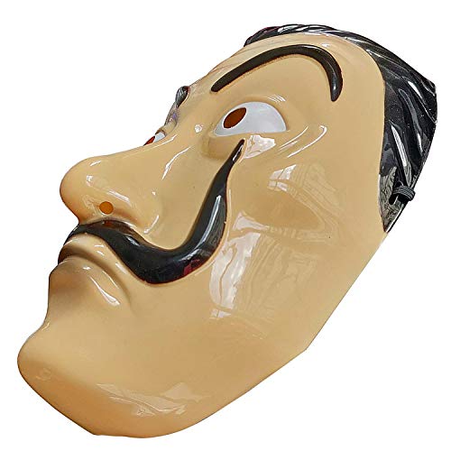 Máscara de Robo de Dinero Oficial | Máscara de Dalí | Máscara de Salvador Dalí | Traje | Halloween | Carnaval | Fiesta de Disfraces con temática de ladrón | Theif | Ladrón | OriginalCup®