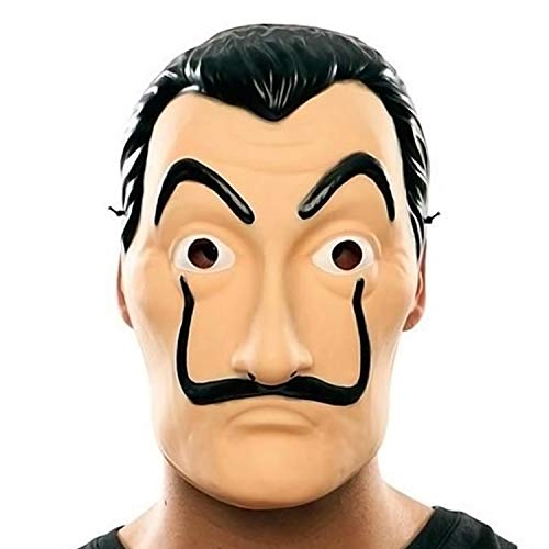 Máscara de Robo de Dinero Oficial | Máscara de Dalí | Máscara de Salvador Dalí | Traje | Halloween | Carnaval | Fiesta de Disfraces con temática de ladrón | Theif | Ladrón | OriginalCup®