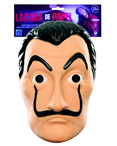Máscara de Robo de Dinero Oficial | Máscara de Dalí | Máscara de Salvador Dalí | Traje | Halloween | Carnaval | Fiesta de Disfraces con temática de ladrón | Theif | Ladrón | OriginalCup®