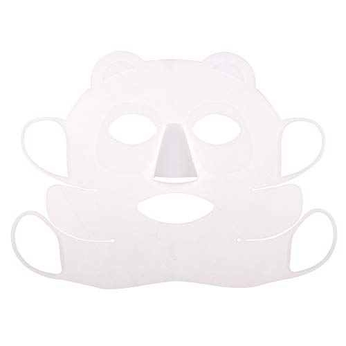 Máscara facial de silicona reutilizable, cubierta hidratante anti-apagado, gancho para la oreja, parches de silicona para la cara, hoja para evitar la evaporación