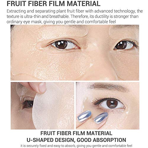 Máscara para los ojos, mascarilla de retinol, Parches para los ojos, Ojos Parches, Contorno de Ojos Antiarrugas, Anti edad para ojeras,bolsas,patas de gallo e hinchazón, 50pcs