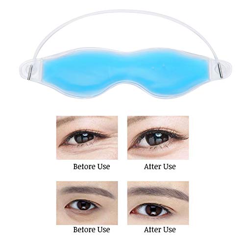 Mascarilla de gel para ojos Paquete de compresas frías y calientes Terapia ocular Gel de enfriamiento con hielo reutilizable Mascarilla para los ojos para dormir Mascarilla para quitar ojeras para dor