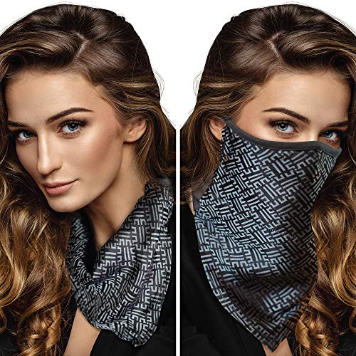 Mascarilla de Seda de Mujer con Bolsillo para Filtro, Mascarilla Fashion, Ajustable, Comfortable