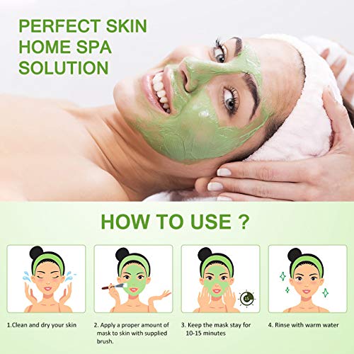 Mascarilla Facial De Arcilla Matcha De Té Verde, Mascarilla Facial De Desintoxicación Antioxidante Shvyog Con Barro Volcánico, Mascarilla Facial Hidratante Hidratante De Limpieza Profunda