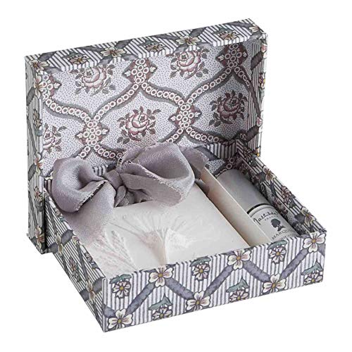 MATHILDE M. Marquise Herbier Précieux - Decoración de yeso perfumada con cinta de seda de color pardo + 1 perfume para ambiente de 5 ml