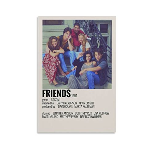 Matt LeBlanc Matthew Perry Jennifer Aniston Herbert Sobel Courtney Daniels Lisa Kudrow Posters Lienzo decorativo Pinturas frescas Arte de pared Impresión Lienzo para sala de estar Dormitorio 16x24