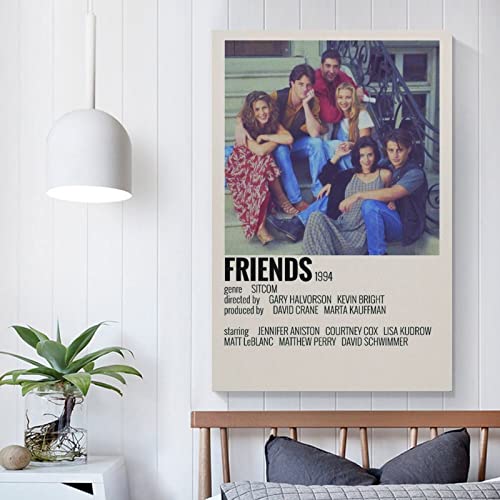 Matt LeBlanc Matthew Perry Jennifer Aniston Herbert Sobel Courtney Daniels Lisa Kudrow Posters Lienzo decorativo Pinturas frescas Arte de pared Impresión Lienzo para sala de estar Dormitorio 16x24