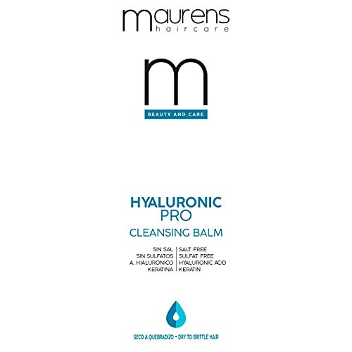 Maurens Champú Bálsamo Lavante Superhidratante Hyaluronic Pro, con ácido hialurónico, Keratina, sin Sal ni Sulfatos, 400 ml