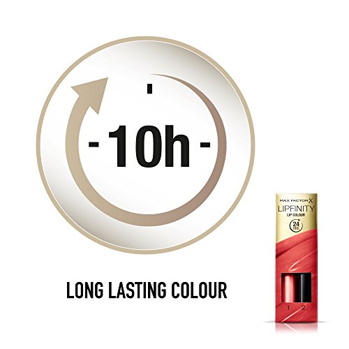Max Factor Lipfinity Bálsamo y Pintalabios Líquido, Tono 142 Evermore Radiant