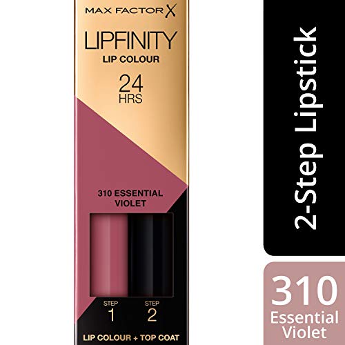Max Factor Lipfinity Lipstick Two Step New In Box - 310 Essential Violet