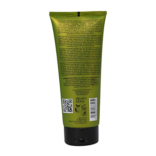 Maxxelle Cuidado – Mascarilla rellenadora reconstructiva con ácido hialurónico y queratina para cabello dañado (200 ml)