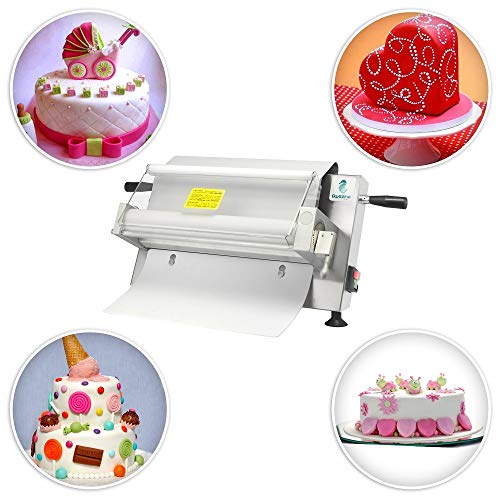 Maxy Sfogly Laminadora Electrica Fondant Número 1 para los Pasteleros Artesanos Italianos – Maquina Laminadora para Pasta Masa Fondant Modelado de Chocolate Hojaldre de 0 a 10 mm de Grosor