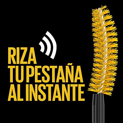 Maybelline New York máscara de pestañas Colossal Curl Bounce, curvatura y volumen, fórmula Memory Curl, Very Black, 9.5 mL