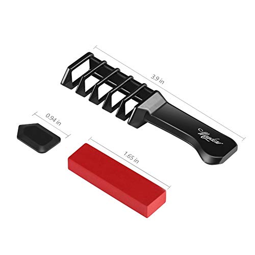 Maydear - Peine de tiza para el cabello temporal, 12 colores, no tóxico, lavable, para teñir el cabello, apto para niños, para fiestas, cosplay, bricolaje