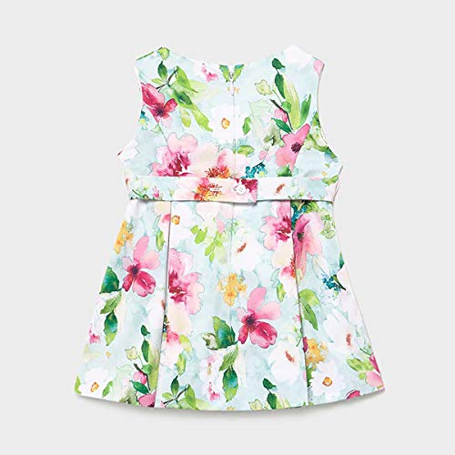 Mayoral Vestido sin mangas para niña con estampado de flores de niña Pistacho 1968 Pistacho 12-18 Meses