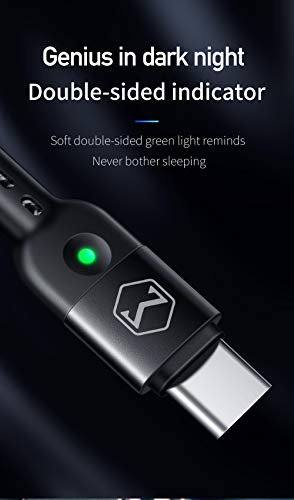 mcdodo Cable en espiral USB C,cable de carga flexible, tipo C QC 4.0,cable de carga telescópico,cable de datos en espiral,compatible con Galaxy S10 S9 S8 Huawei Xiaomi,estiramiento de 0,2m hasta 1,8m