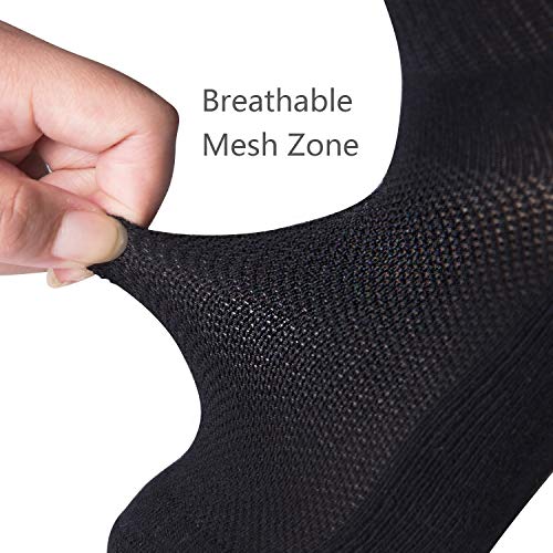 +MD 6 pares de calcetines de Viscosa para mujeres y hombres Calcetines deportivos Ideal para deportes, ocio y negocios BLK M(39-42EU/9-11US)