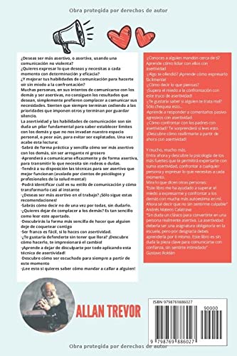 ¡Me Amo! – Asertividad Sin Comunicación Violenta. Cómo Ser Asertivo Y Respetado En La Familia Y El Trabajo. (Asertividad, Inteligencia Emocional, ... Conflictos, Habilidades Sociales, Confianza)