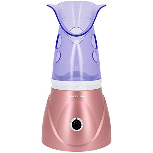 Measauna - Sauna de Limpieza Facial - Vapor Caliente contra Puntos Negros Acné Espinillas - Inhalador y vaporizador 2 en 1