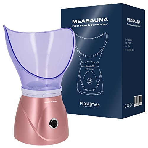Measauna - Sauna de Limpieza Facial - Vapor Caliente contra Puntos Negros Acné Espinillas - Inhalador y vaporizador 2 en 1