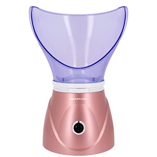 Measauna - Sauna de Limpieza Facial - Vapor Caliente contra Puntos Negros Acné Espinillas - Inhalador y vaporizador 2 en 1