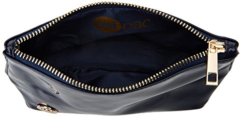 Mediados-Pac compone el kit de maquillaje Bolsa, 19 cm, azul (patente Navy)