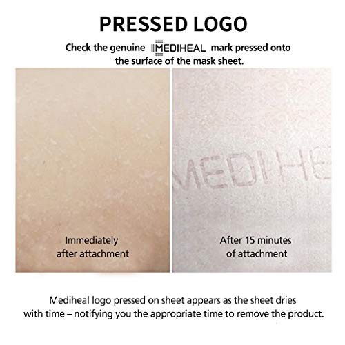 Mediheal Mascarilla Esencial de Impacto de Colágeno EX. 10 mascarillas, mascarilla facial en hoja con colágeno hidrolizado,péptidos y beta glucano, mascarilla facial en hoja de algodón para el cuidado