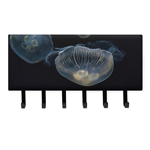 Medusas De Mar Azul Soporte Para Llaves Y Correo Para Pared - Organizador De Correo Montaje En Pared - Soporte Para Llaves Con Almacenamiento De Correo 18x11cm