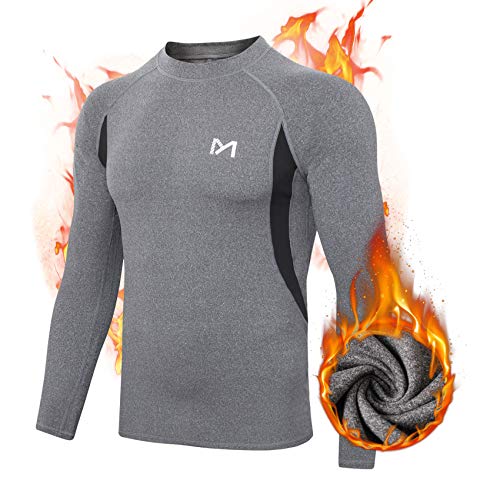 MEETYOO Conjunto de Ropa Interior térmica para Hombre, Absorbente de Largo, Capa Base de Secado rápido, Traje de compresión Deportivo para Entrenamiento, esquí, Correr, Senderismo