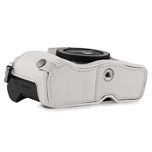 MegaGear MG1354 Ever Ready - Funda para cámara Olympus OM-D E-M10 Mark III, Color Blanco
