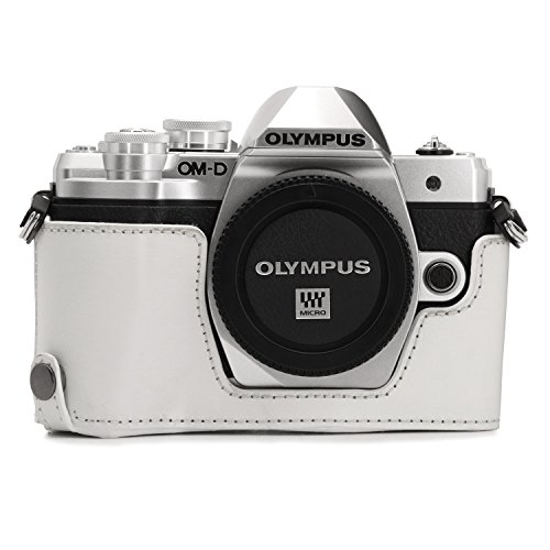 MegaGear MG1354 Ever Ready - Funda para cámara Olympus OM-D E-M10 Mark III, Color Blanco