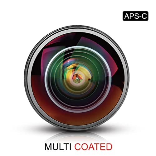 Meike Optics MK 8 mm F3.5 Objetivo Ojo de Pez de Ultra Gran Angular para Canon EF, Negro