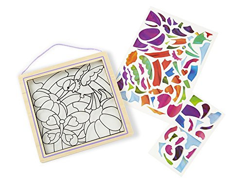 Melissa & Doug- Jardín Arco Iris Vitrales Fáciles, Multicolor (14264)