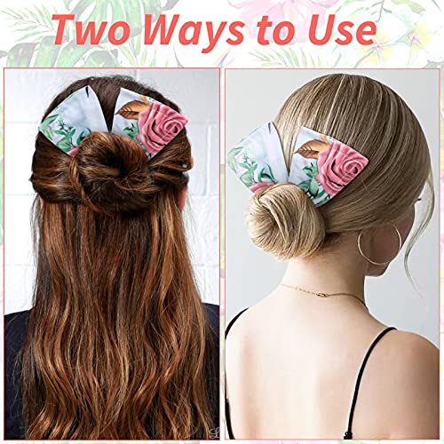 MELLIEX 3Pcs Pelo Moño Maker, Donut de Pelo Clip Mágico de Tela Bollo Hábil Francesa Twist Pelo de Peinado Hair Bun Maker Para Mujeres Niñas