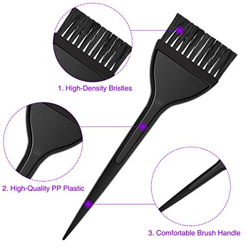 MELLIEX Brocha Tinte Pelo, 6pcs Kit Tinte Pelo de Cepillo, Cepillo de Aplicador de Color de Cabello de Peluquería Profesional, Salón Casa DIY