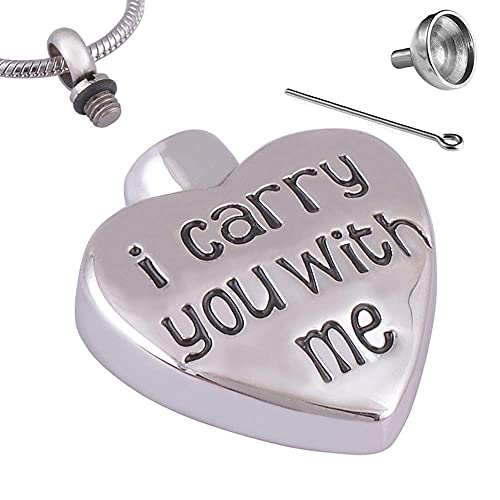 Memorial Urn Owl Box Pendant Perfume Bottle Pendant I Carry You with You Heart Shape
