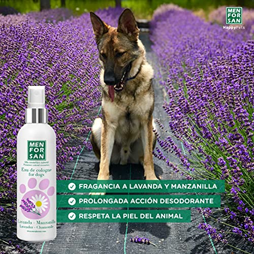 MENFORSAN Colonia para perros Lavanda y Manzanilla 125ml, Aroma suave y relajante