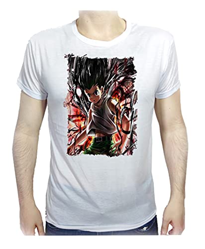 MERCHANDMANIA Camiseta Tacto ALGODÓN A3 Hunter X Hunter GON Aura Furia Cotton Touch Tshirt