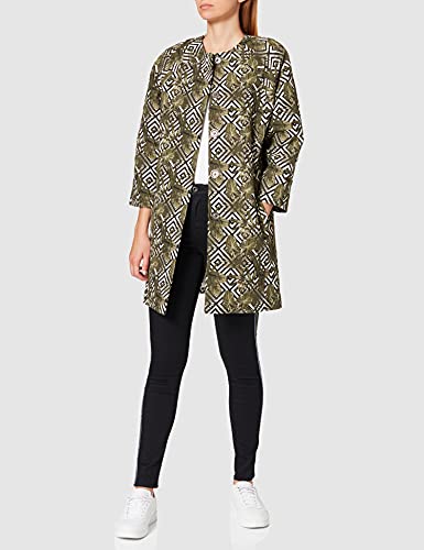 Mexx Abrigo, Multicolor (Jacquard Beetle 300164), 40 (Talla del Fabricante: 38) para Mujer