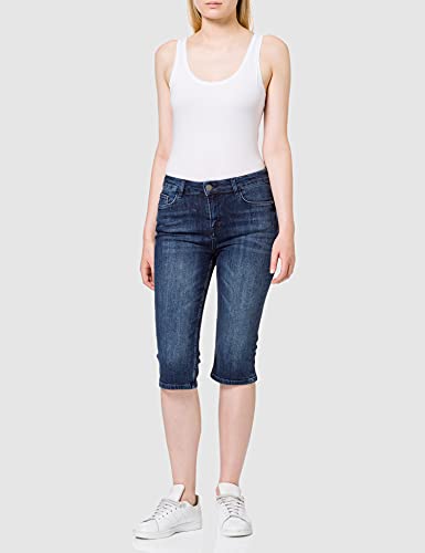 Mexx Bermudas, Azul (Denim Dark Wash 300098), W28/L32 (Talla del Fabricante: 28) para Mujer
