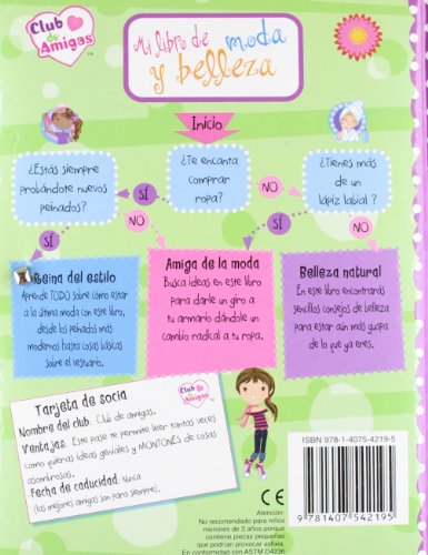 Mi libro de moda y belleza - club de amigas - diferentes estilos