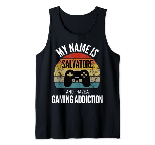 Mi nombre es Salvatore y tengo una adicción a los juegos Camiseta sin Mangas