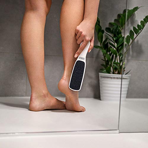 MiaDerm M00111323 Stiro Art, lima de pie, lima de callos, removedor de callos, producto para mujer, para hombre, escofina, accesorios cosméticos, raspador de pedicura, pedicura domiciliaria (Clear)