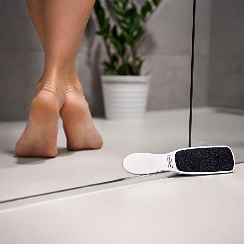 MiaDerm M00111323 Stiro Art, lima de pie, lima de callos, removedor de callos, producto para mujer, para hombre, escofina, accesorios cosméticos, raspador de pedicura, pedicura domiciliaria (Clear)