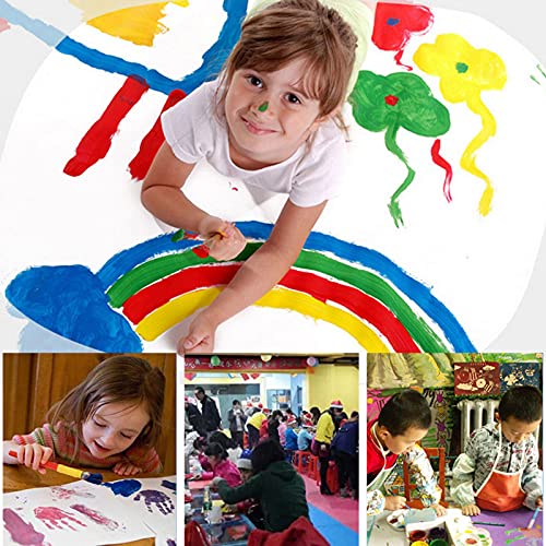 Migaven Juego De Pintura Para Niños De 28 Piezas Con Paleta De Delantal, Tablero De Dibujo De Pintura Acrílica De 24 Colores, Soporte Para Cepillos De Caballete Para Niños Pequeños, Regalo Para Niños